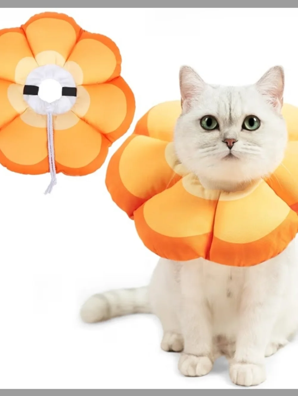 Cat Cone Collar Soft Recovery Flower Collar After Surgery Large